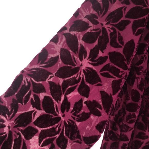 Torrid Burgundy Burnout Blouse - EUC - Picture 5 of 8